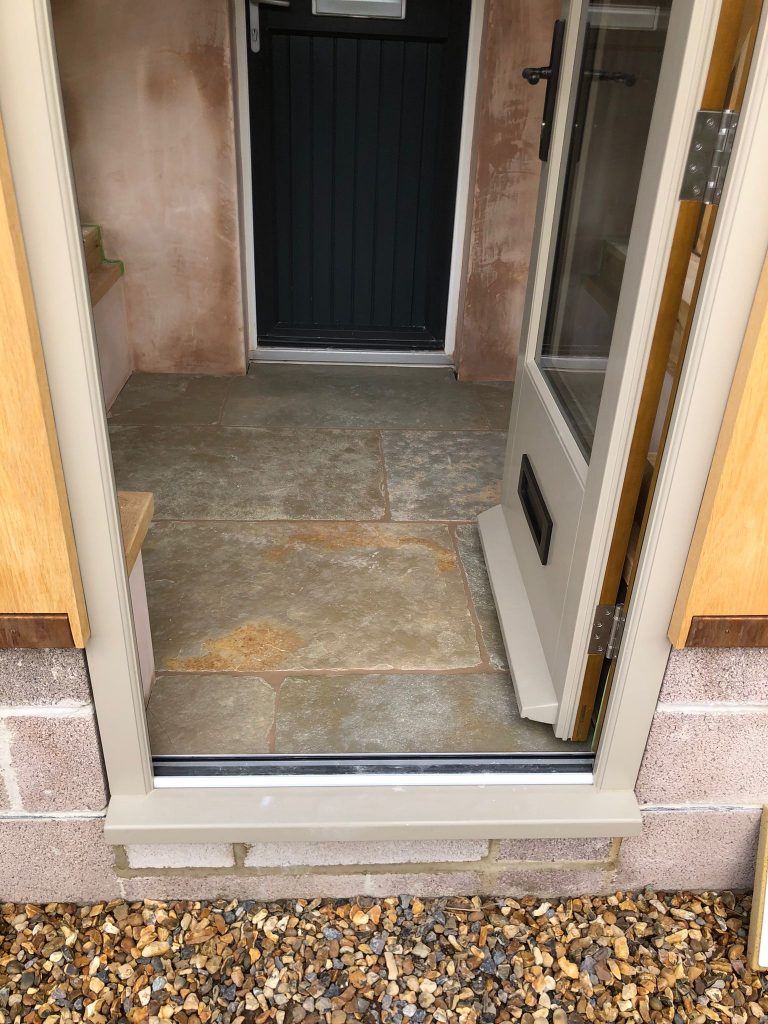 Cathedral stone hallway porch flooring Shaftesbury