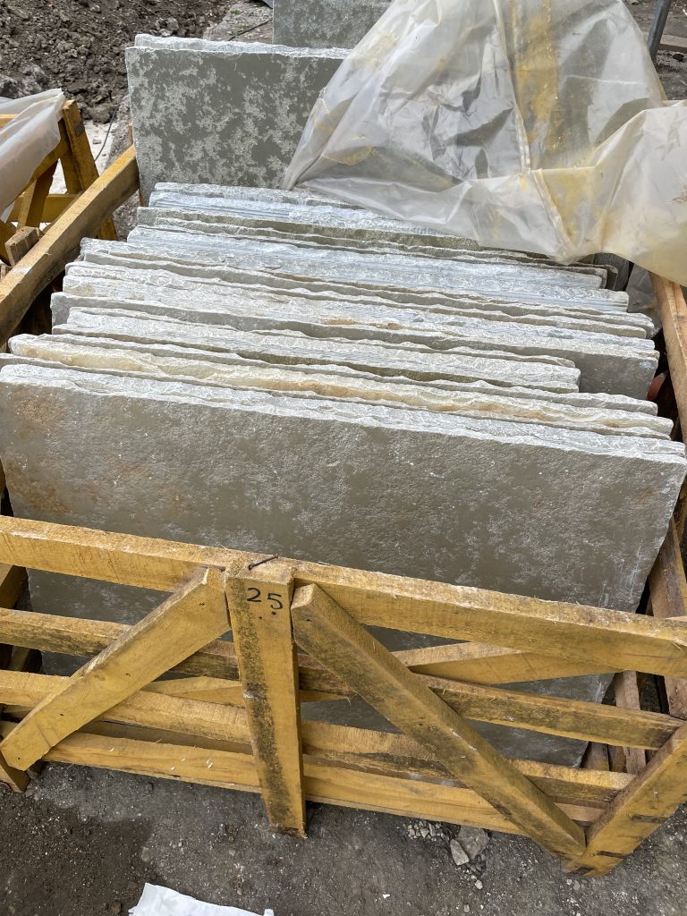 Cathedral limestone flooring installation in Dorset by Simali Stone