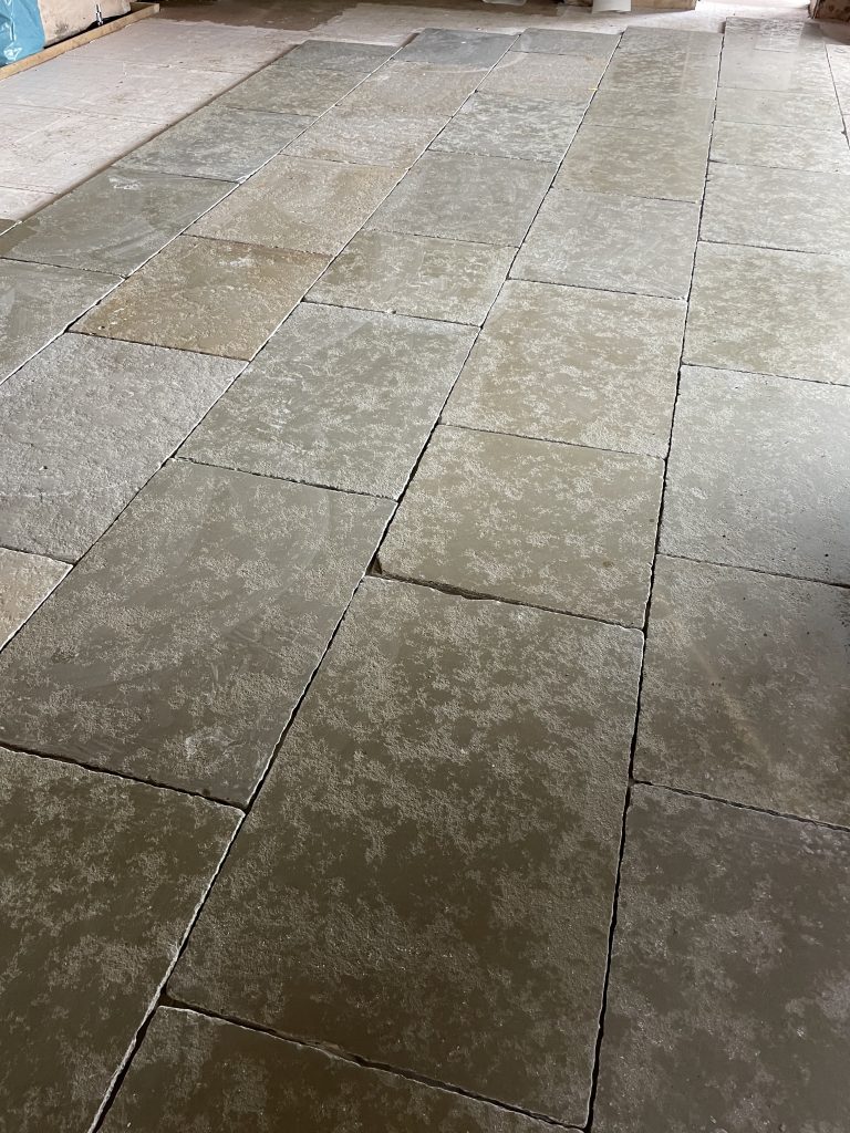Cathedral stone flooring installation Somerset