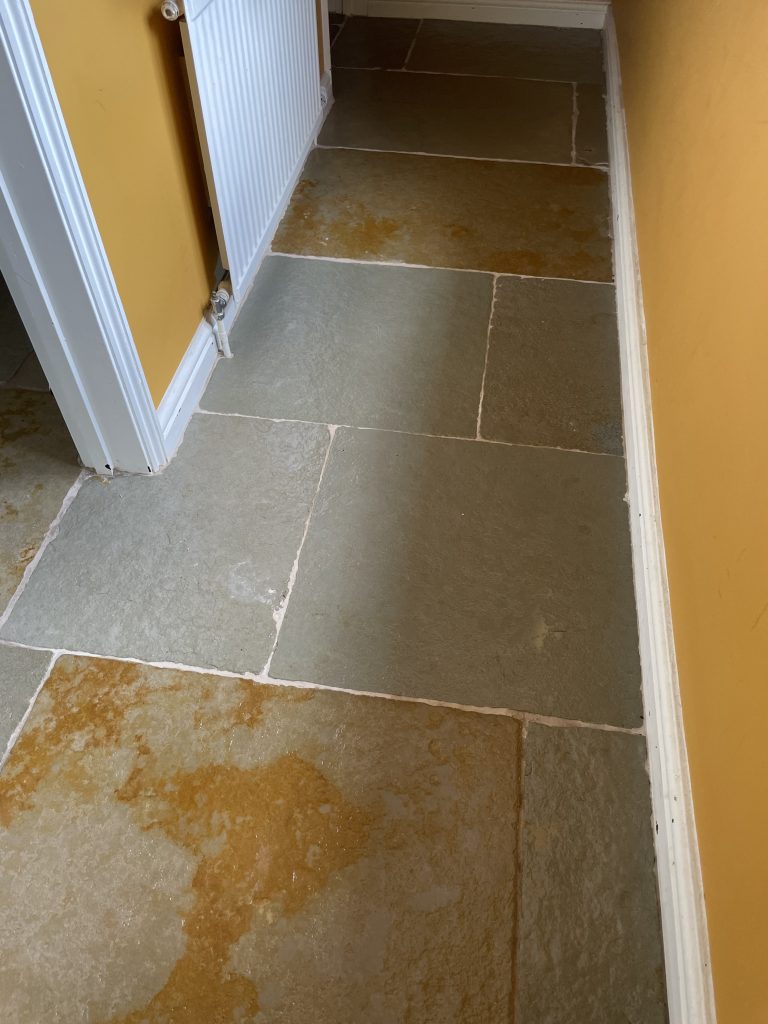 Cathedral limestone foor installed in Bruton