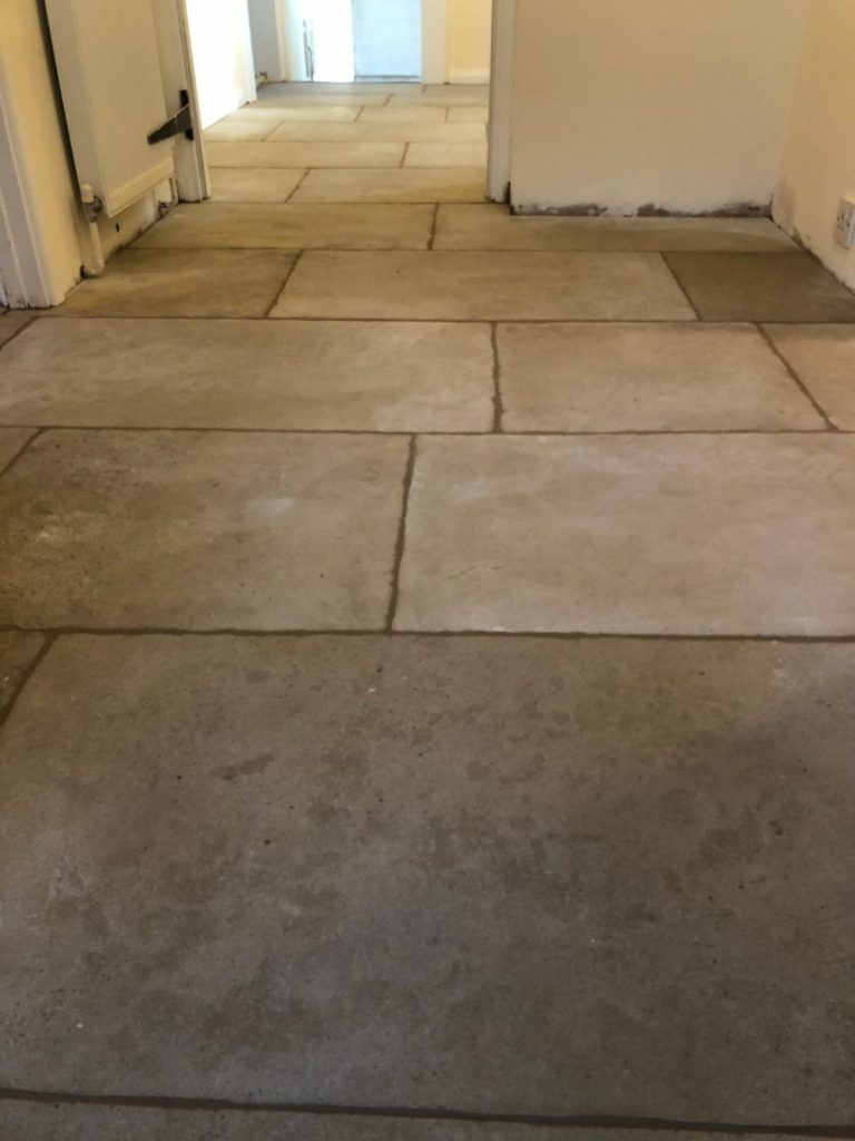 Heritage limestone floor installation in Shaftesbury