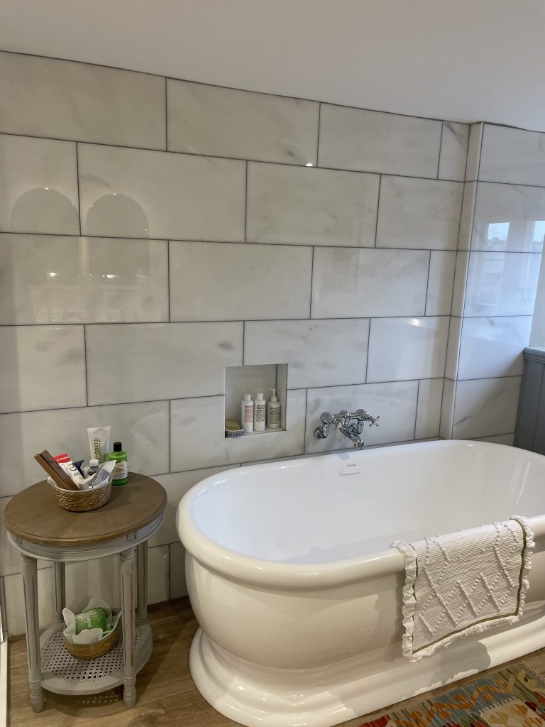 Marble stone wall tiles ensuite
