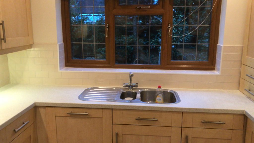 ceramic tiles showing sink and window ledge feature in worcester