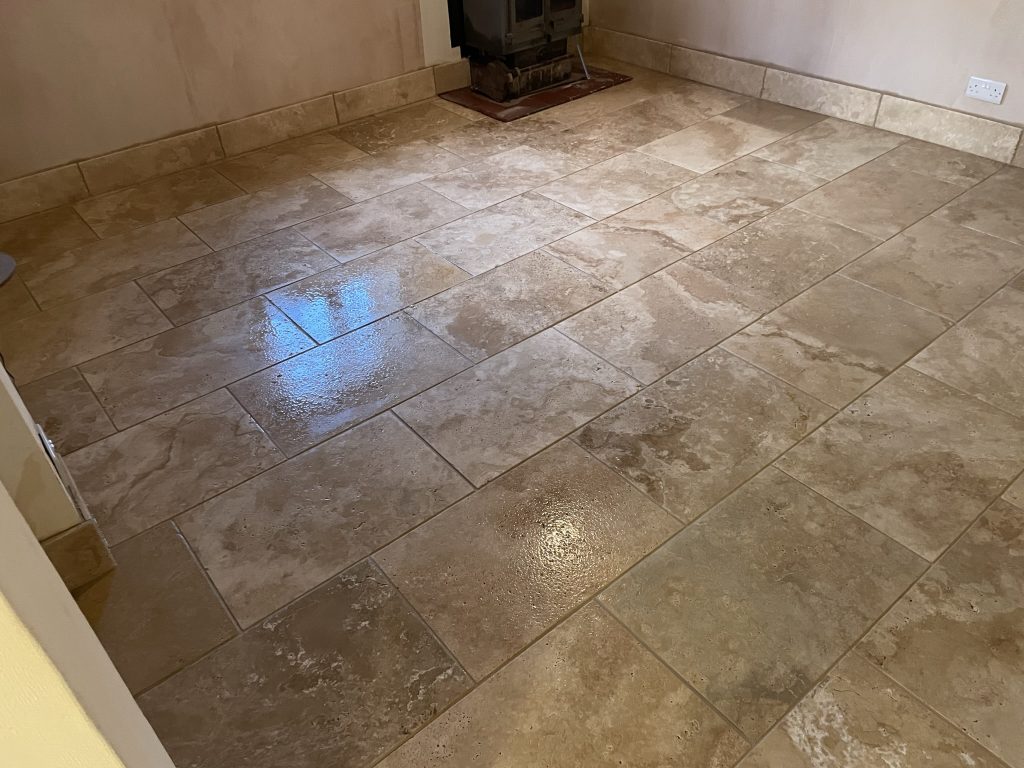 Kitchen Floor Tiling Gillingham  showing travertine tiles 600x400 installed by simali stone