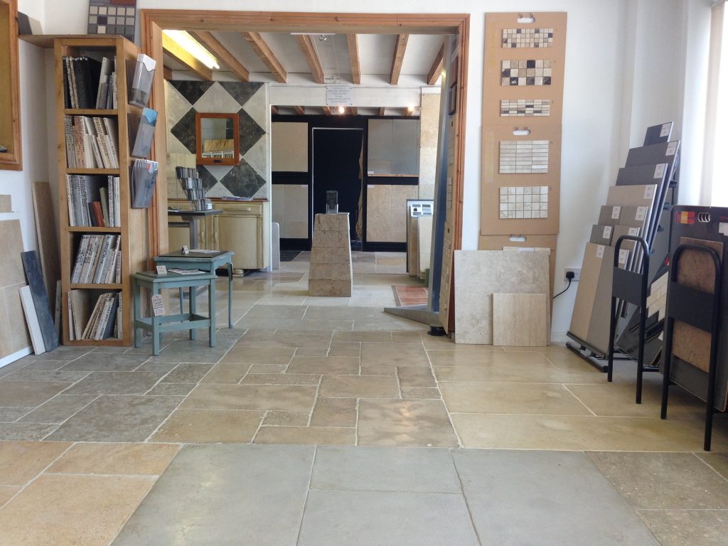 customers for Kitchen Floor Tiling Gillingham like Simali Stone showroom floor.