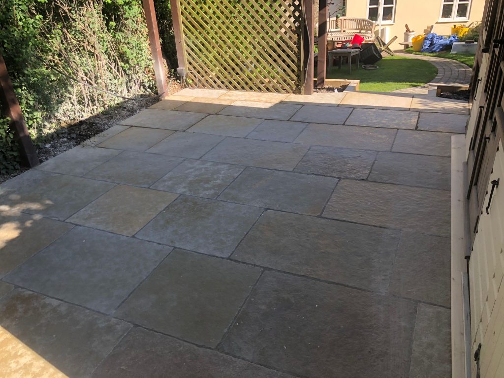 Stone flooring Warminster customers may like cathedral limestone on a patio.