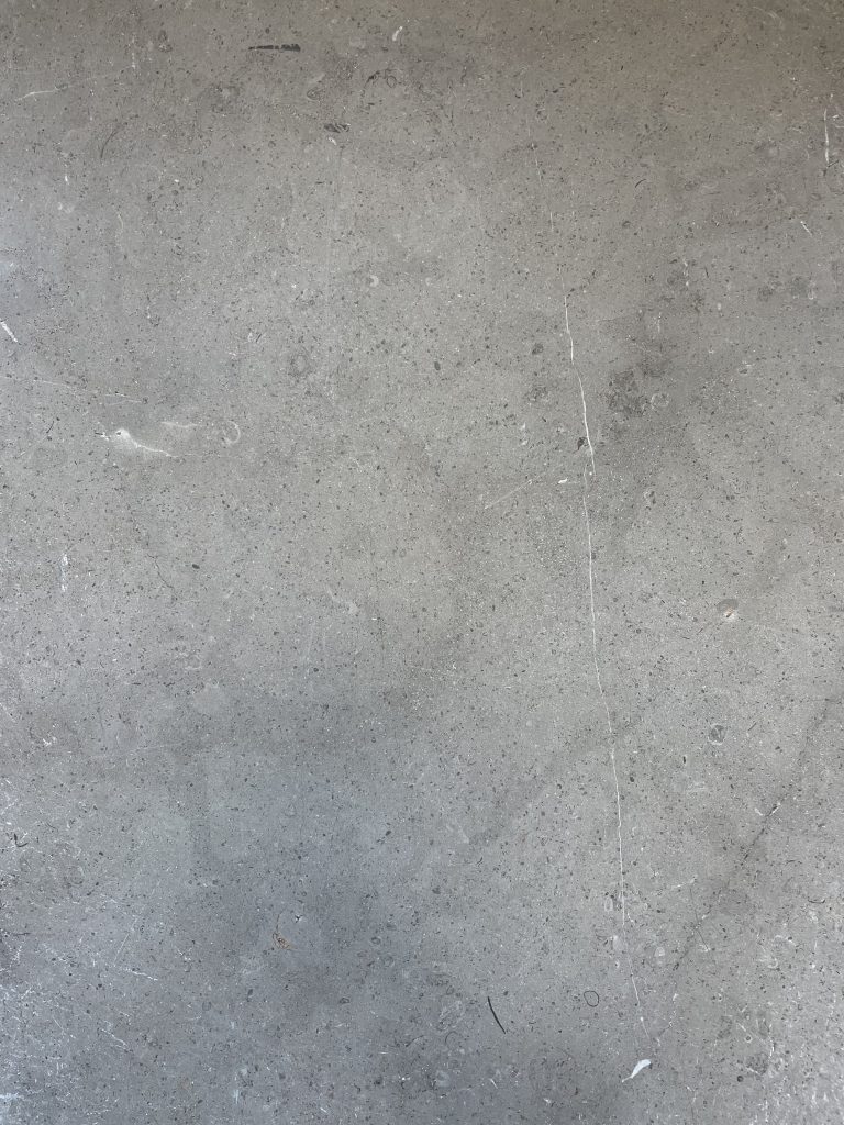 A close up of Kelso limestone showing calcite lines